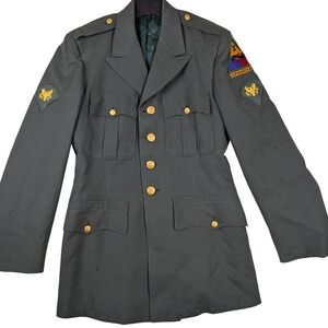 US Army Uniform Jacket 3rd Armored Division Spearhead Wool Men's‎ Dress Coat